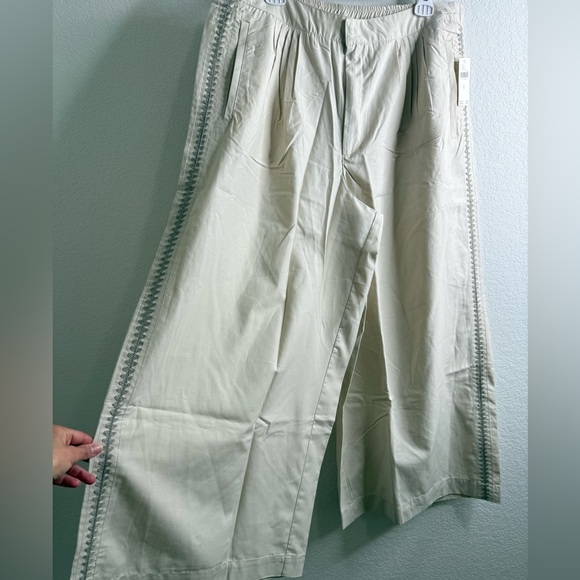 NWT Anthropologie Pleated Embroidered Trousers Sz XL - Picture 14 of 16